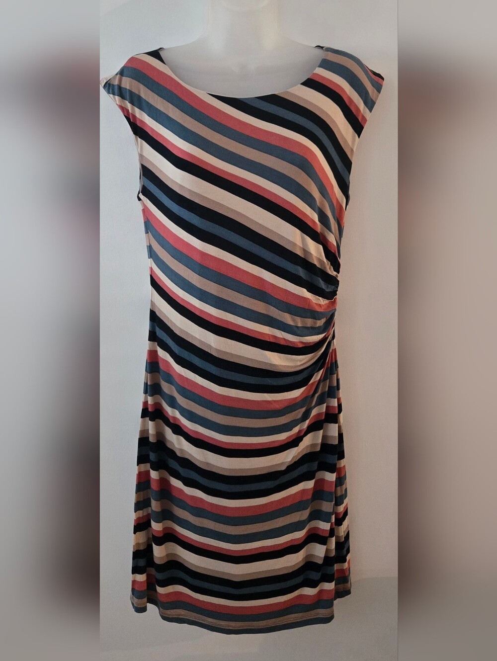 Ann Taylor Loft Dress Sz Medium Sleeveless Knee Length Lined Euc